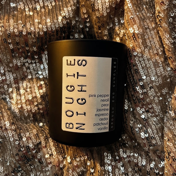 BOUGIE NIGHTS SOY CANDLE - jasmine, neroli, pear, espresso, vanilla
