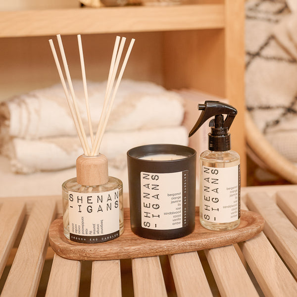 SHENANIGANS blood orange, jasmine, cocoa, vanilla and spice, candle