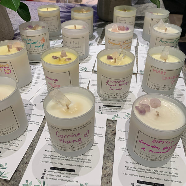 PRIVATE ESSENTIAL OIL AND CRYSTAL CANDLE MAKING WORKSHOP 4-8 PEOPLE