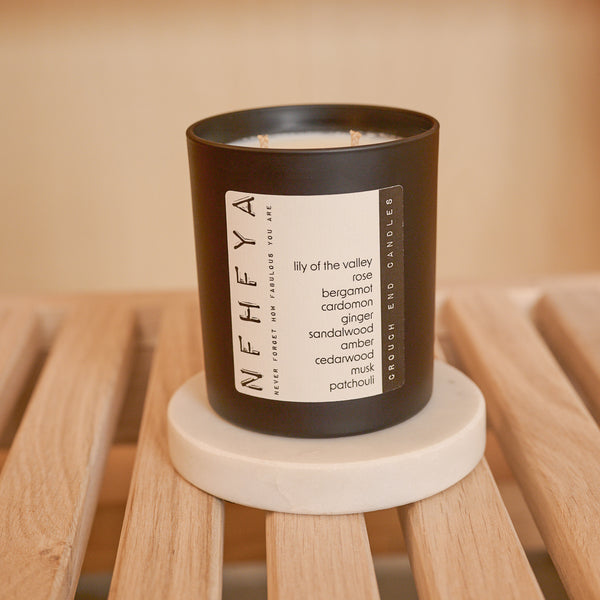 NEVER FORGET HOW FABULOUS YOU ARE musk, floral, amber, sandalwood candle