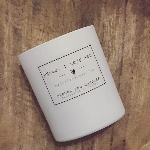 "HELLO LOVELY" mediterranean green fig candles