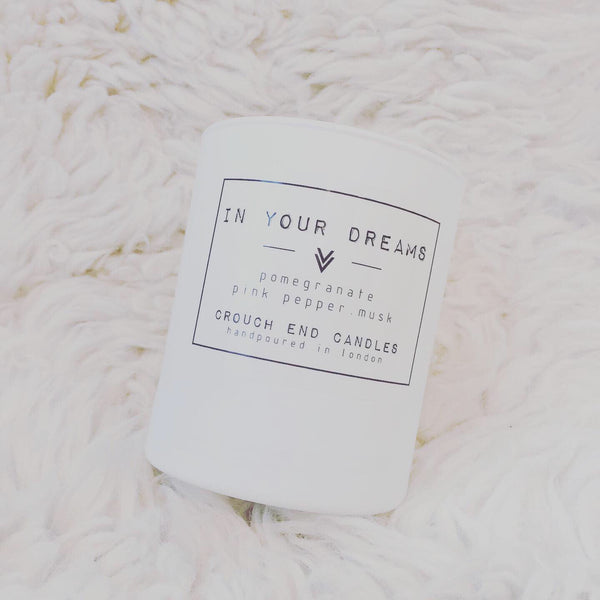 "IN YOUR DREAMS" pomegranate noir candles