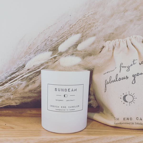 "SUNBEAM” bergamot and patchouli candles