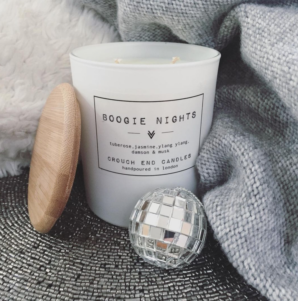 "BOOGIE NIGHTS " tuberose, jasmine, ylang ylang, damson & musk scented