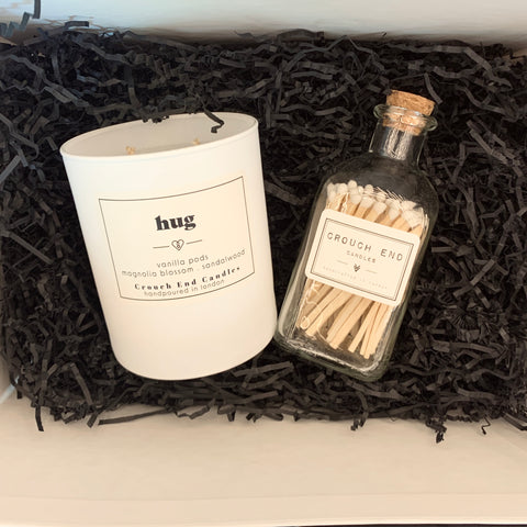 Candle and Match Bottle Gift Set